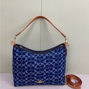 Coach Laurel Shoulder Bag In Signature Denim